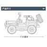SLUBAN M38-B0816 B0816 0816 M38B0816 38-B0816 non  XE ĐỊA HÌNH JEEP bộ đồ chơi xếp lắp ráp ghép mô hình Racers Đua Tốc Độ 253 khối