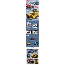 SLUBAN M38-B0816 B0816 0816 M38B0816 38-B0816 non  XE ĐỊA HÌNH JEEP bộ đồ chơi xếp lắp ráp ghép mô hình Racers Đua Tốc Độ 253 khối