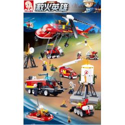 SLUBAN M38-B0811 B0811 0811 M38B0811 38-B0811 non  ĐỘI CỨU HỎA TIÊN PHONG bộ đồ chơi xếp lắp ráp ghép mô hình Fire Rescure 490 khối