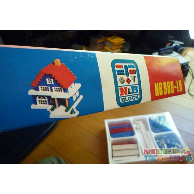 N&B BLOCK NB 980-LH non  NHÀ GIẢI TRÍ bộ đồ chơi xếp lắp ráp ghép mô hình Town LEISURE HOUSE Thị Trấn