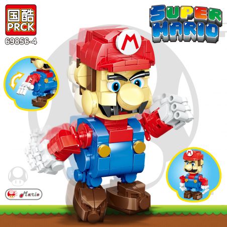PRCK 69856-4 non  MARIO. bộ đồ chơi xếp lắp ráp ghép mô hình Super Mario Thợ Sửa Ống Nước 264 khối
