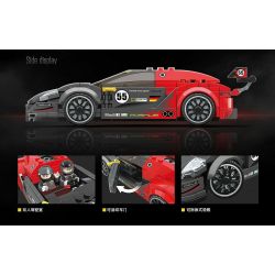 QuanGuan 100144 Quan Guan 100144 non  PORSCHE 918 SRS. bộ đồ chơi xếp lắp ráp ghép mô hình Racers RACING Đua Tốc Độ 329 khối