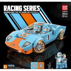 QuanGuan 100148 Quan Guan 100148 non  FORD GT40 1968. bộ đồ chơi xếp lắp ráp ghép mô hình Racers RACING Đua Tốc Độ 321 khối