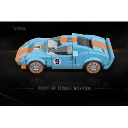 QuanGuan 100148 Quan Guan 100148 non  FORD GT40 1968. bộ đồ chơi xếp lắp ráp ghép mô hình Racers RACING Đua Tốc Độ 321 khối