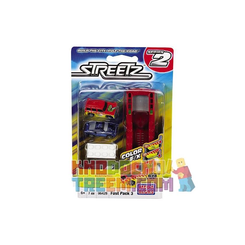 MEGA BLOKS 96428 non  GÓI NHANH 3. bộ đồ chơi xếp lắp ráp ghép mô hình Streetz FAST PACK 3 7 khối