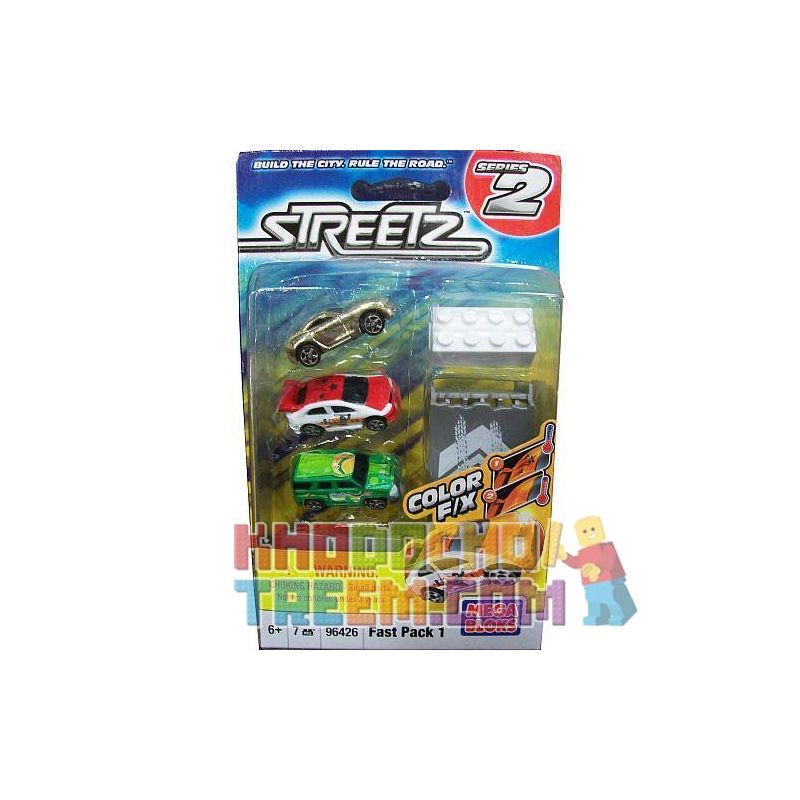 MEGA BLOKS 96426 non  GÓI NHANH 1. bộ đồ chơi xếp lắp ráp ghép mô hình Streetz FAST PACK 1 7 khối