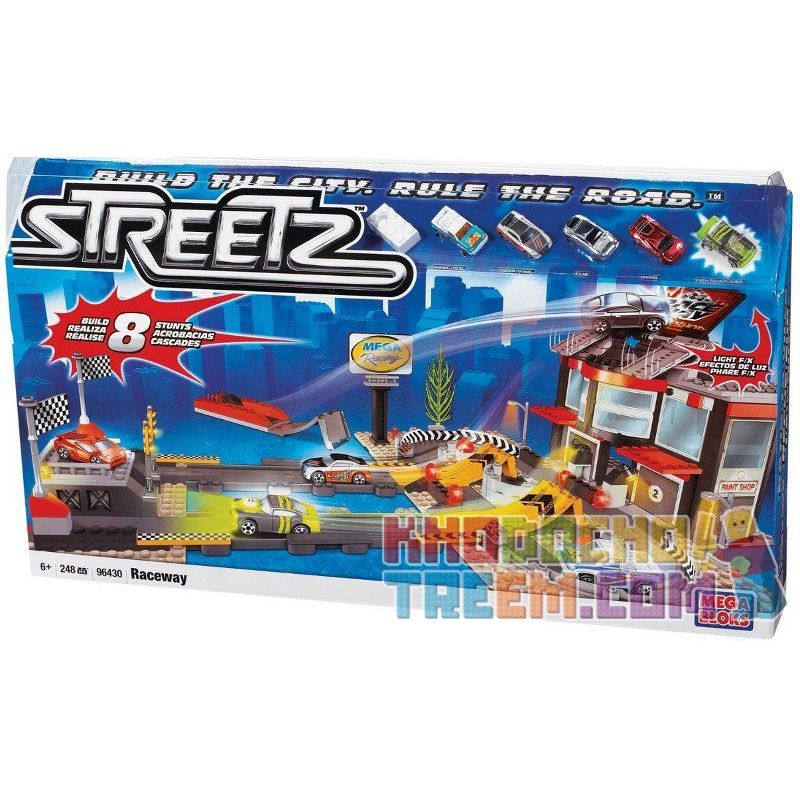 MEGA BLOKS 96430 non  RACEWAY. bộ đồ chơi xếp lắp ráp ghép mô hình Streetz 248 khối