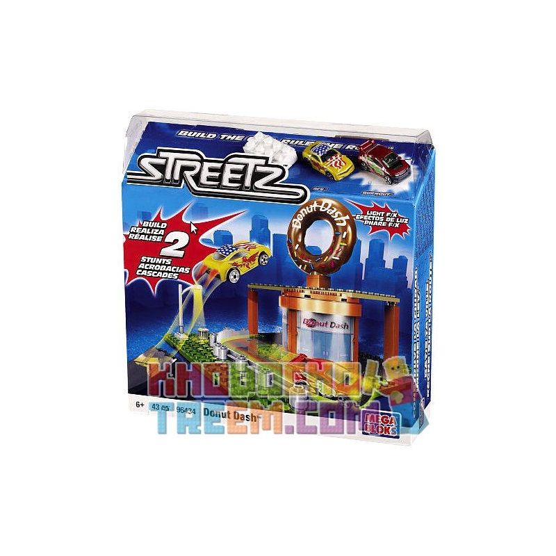 MEGA BLOKS 96434 non  DONUT DASH. bộ đồ chơi xếp lắp ráp ghép mô hình Streetz 43 khối