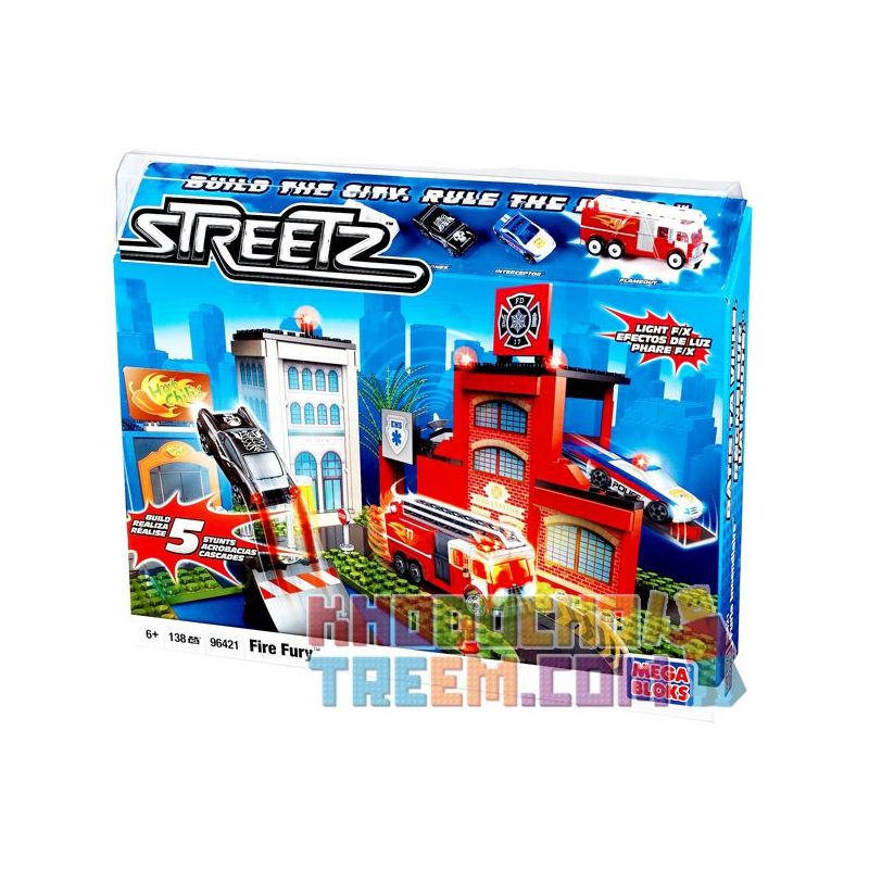 MEGA BLOKS 96421 non  LỬA FURY. bộ đồ chơi xếp lắp ráp ghép mô hình Streetz FIRE FURY 135 khối