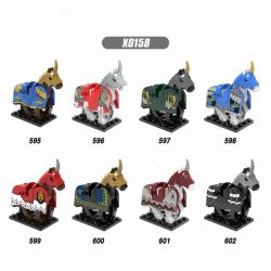 XINH X0158 0158 595 596 597 598 599 560 561 562 non  HÀNG TRĂM NGƯỜI 8 NGỰA CHIẾN bộ đồ chơi xếp lắp ráp ghép mô hình Medieval Castle STORM HEROES Chiến Tranh Trung Cổ