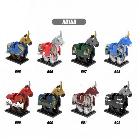XINH X0158 0158 595 596 597 598 599 560 561 562 non  HÀNG TRĂM NGƯỜI 8 NGỰA CHIẾN bộ đồ chơi xếp lắp ráp ghép mô hình Medieval Castle STORM HEROES Chiến Tranh Trung Cổ