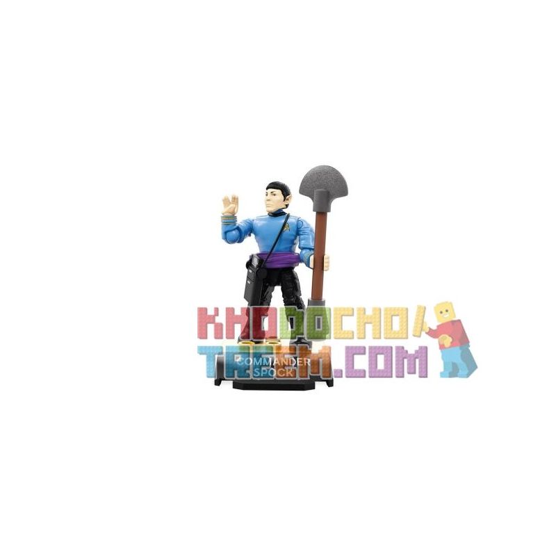 MEGA BLOKS FND70 non  SHI POK COMMANDER. bộ đồ chơi xếp lắp ráp ghép mô hình COMMANDER SPOCK 21 khối