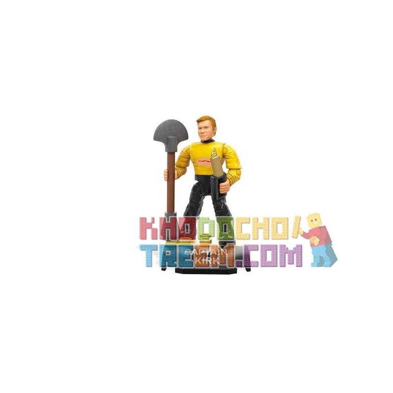 MEGA BLOKS FND69 non  THUYỀN TRƯỞNG KIRK. bộ đồ chơi xếp lắp ráp ghép mô hình CAPTAIN KIRK 19 khối