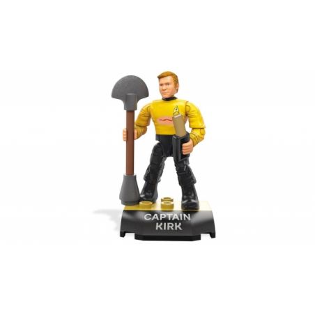 MEGA BLOKS FND69 non  THUYỀN TRƯỞNG KIRK. bộ đồ chơi xếp lắp ráp ghép mô hình CAPTAIN KIRK 19 khối