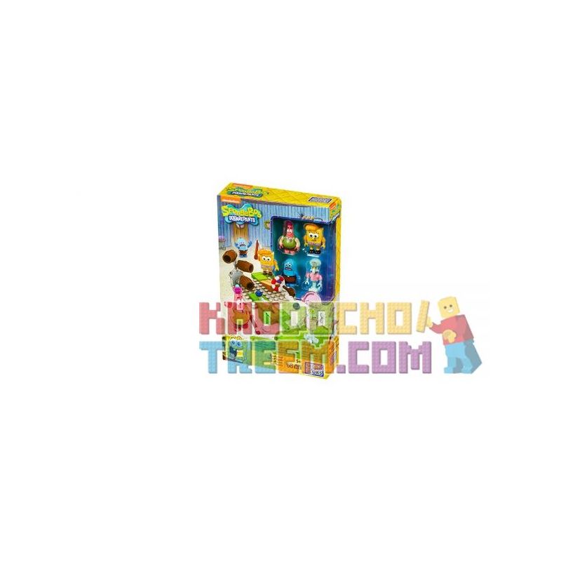 MEGA BLOKS DPH67 non  FOOL GOLF. bộ đồ chơi xếp lắp ráp ghép mô hình Spongebob Squarepants GOOFY GOLF Chú Bọt Biển Tinh Nghịch 68 khối