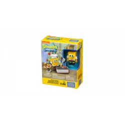 MEGA BLOKS DPH66 non  BURGER QUIRKY. bộ đồ chơi xếp lắp ráp ghép mô hình Spongebob Squarepants WACKY BURGERS Chú Bọt Biển Tinh Nghịch 33 khối