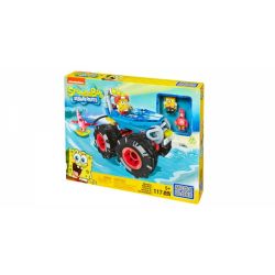 MEGA BLOKS DKT71 non  MONSTER CAR RALLY. bộ đồ chơi xếp lắp ráp ghép mô hình Spongebob Squarepants MONSTER RALLY BOAT Chú Bọt Biển Tinh Nghịch 117 khối