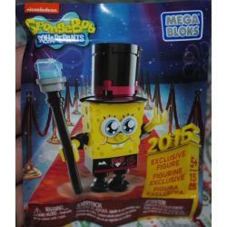 MEGA BLOKS CNP45 non  SDCC NYCC 2015 ĐỘC QUYỀN bộ đồ chơi xếp lắp ráp ghép mô hình Spongebob Squarepants SDCC/NYCC 2015 EXCLUSIVE Chú Bọt Biển Tinh Nghịch 15 khối