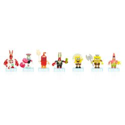 MEGA BLOKS CNJ86 non  MOTION SERIES 3 (TÚI MÙ) bộ đồ chơi xếp lắp ráp ghép mô hình Spongebob Squarepants MICRO ACTION FIGURES SERIES III {RANDOM BAG} Chú Bọt Biển Tinh Nghịch 10 khối