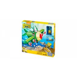 MEGA BLOKS CNH49 non  TATA SAUCER BOMBER. bộ đồ chơi xếp lắp ráp ghép mô hình Spongebob Squarepants TARTAR BOMBER Chú Bọt Biển Tinh Nghịch 284 khối