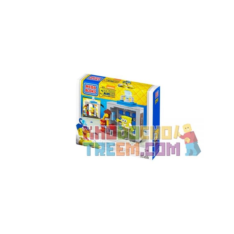 MEGA BLOKS CND23 non  MÁY THỜI GIAN HÀNG ẢNH bộ đồ chơi xếp lắp ráp ghép mô hình Spongebob Squarepants PHOTO BOOTH TIME MACHINE Chú Bọt Biển Tinh Nghịch 98 khối