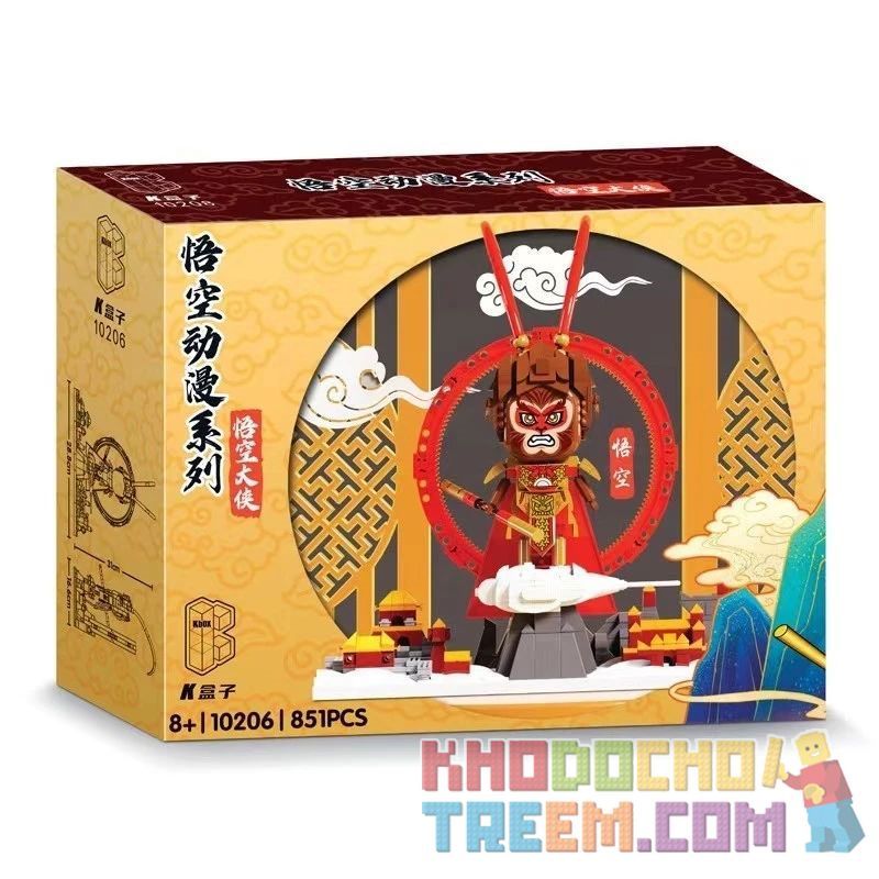 K BOX 10206 non  ANH HÙNG HERK. bộ đồ chơi xếp lắp ráp ghép mô hình 851 khối