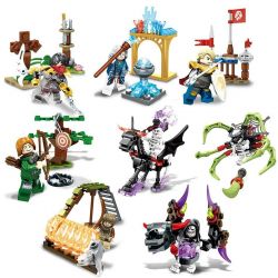 SEMBO WEKKI VIGGI SD3000 3000 non  CẢNH 8. bộ đồ chơi xếp lắp ráp ghép mô hình Chronicles Of The Ghostly Tribe GHOST TRIBES Bộ Tộc Ma