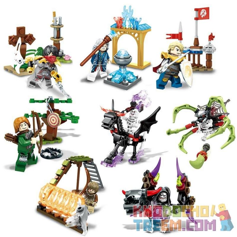 SEMBO WEKKI VIGGI SD3000 3000 non  CẢNH 8. bộ đồ chơi xếp lắp ráp ghép mô hình Chronicles Of The Ghostly Tribe GHOST TRIBES Bộ Tộc Ma