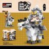 Decool 68018 Jisi 68018 non  TAM QUỐC: ZHAO YUN bộ đồ chơi xếp lắp ráp ghép mô hình Brickheadz CUTE HEAD BRICK Nhân Vật Đầu To 413 khối