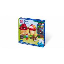 MEGA BLOKS 10752 non  NHÀ CỦA CHA XANH bộ đồ chơi xếp lắp ráp ghép mô hình Movie & Game PAPA SMURF'S HOUSE Phim Và Trò Chơi 47 khối