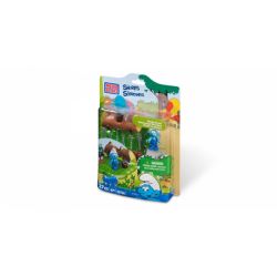 MEGA BLOKS 10736 non  LỦNG LẲNG SPIRIT bộ đồ chơi xếp lắp ráp ghép mô hình Trolls World Tour HANDY SMURF Cuộc Lưu Diễn Của Các Chú Lùn 27 khối