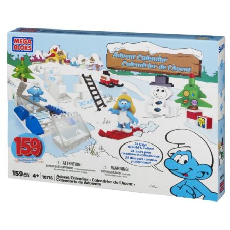 MEGA BLOKS 10716 non  LỊCH ĐẾM NGƯỢC GIÁNG SINH bộ đồ chơi xếp lắp ráp ghép mô hình ADVENT CALENDAR 159 khối