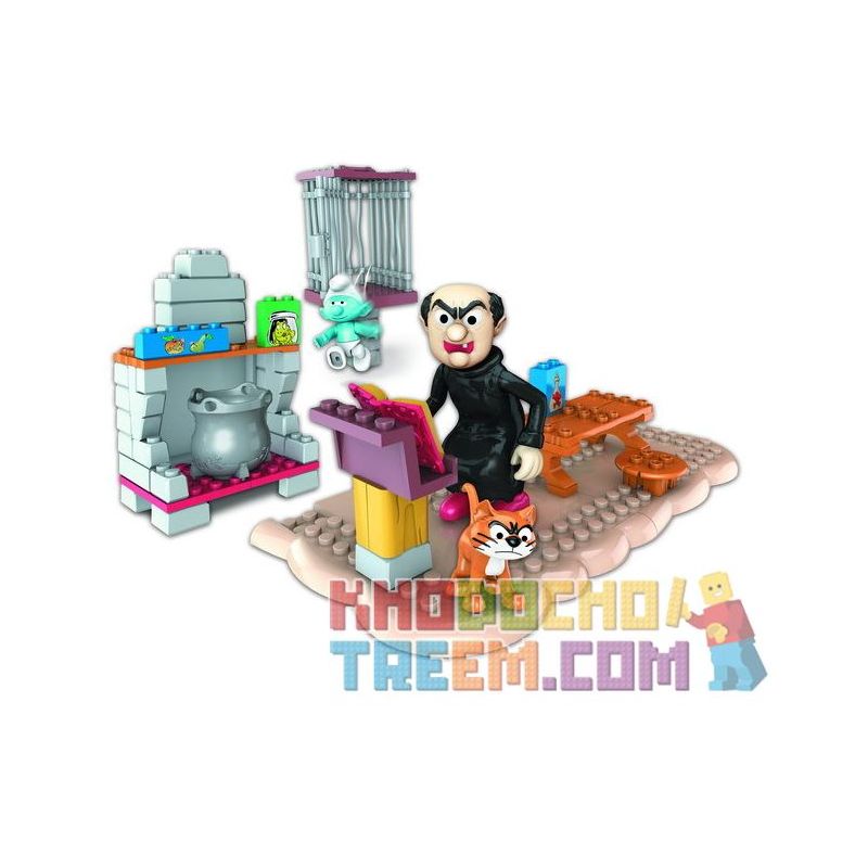 MEGA BLOKS 10718 non  GG WITCH. bộ đồ chơi xếp lắp ráp ghép mô hình Movie & Game GARGAMEL Phim Và Trò Chơi 60 khối