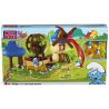 MEGA BLOKS 10713 non  BLUE SPIRIT CARNIVAL. bộ đồ chơi xếp lắp ráp ghép mô hình Movie & Game THE SMURFS CARNIVAL Phim Và Trò Chơi 105 khối