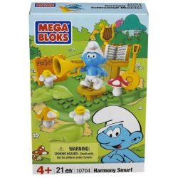 MEGA BLOKS 10704 non  TINH THẦN MÀU XANH HÀI HÒA bộ đồ chơi xếp lắp ráp ghép mô hình Trolls World Tour HARMONY SMURF Cuộc Lưu Diễn Của Các Chú Lùn 21 khối