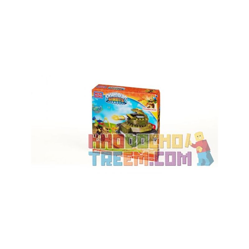 MEGA BLOKS 95420 non  XE ĐẨY TROLL. bộ đồ chơi xếp lắp ráp ghép mô hình Skylanders TROLL TANK GUN DOWN 92 khối