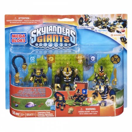 MEGA BLOKS 95411 non  GÓI HUYỀN THOẠI bộ đồ chơi xếp lắp ráp ghép mô hình Skylanders LEGENDARY PACK 58 khối