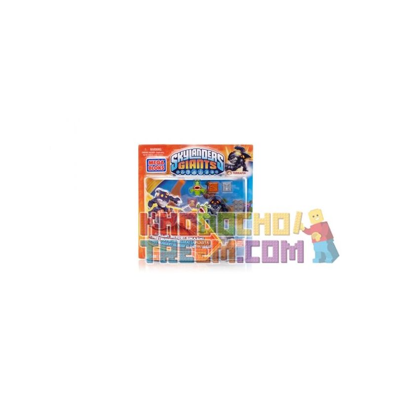 MEGA BLOKS 95433 non  CỔNG THÔNG TIN CHIẾN ĐẤU CỦA TERRAFIN bộ đồ chơi xếp lắp ráp ghép mô hình Skylanders TERRAFIN'S BATTLE PORTAL 15 khối