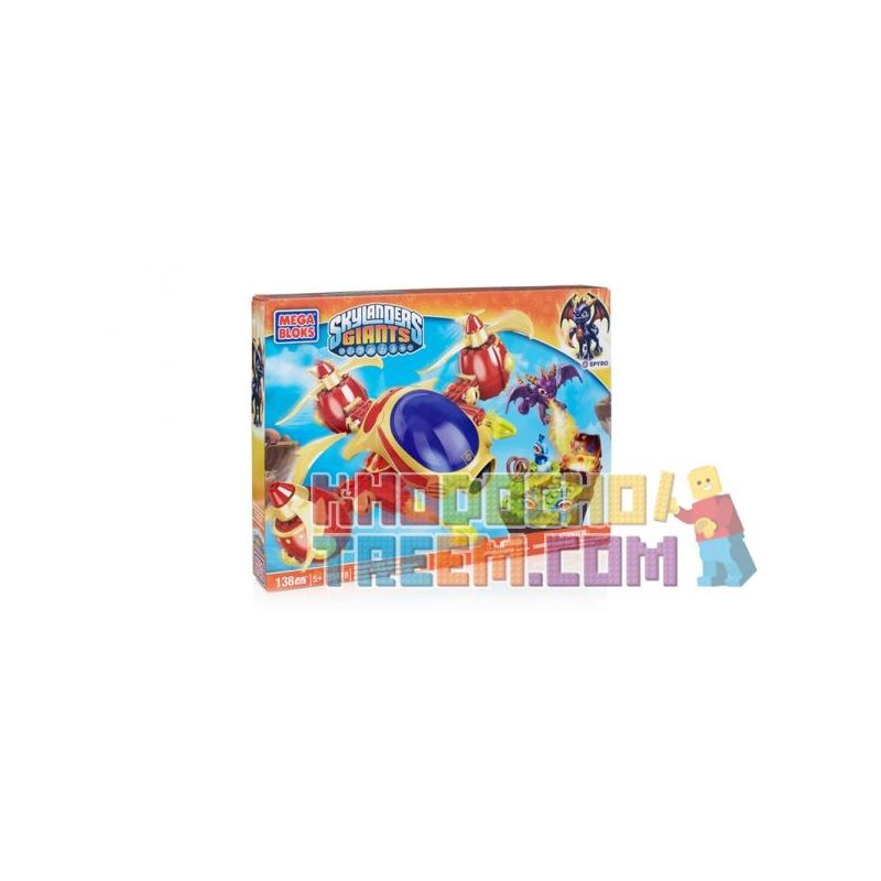 MEGA BLOKS 95418 non  ARKEKER TRỰC TUYẾN bộ đồ chơi xếp lắp ráp ghép mô hình Skylanders ARKEYAN COPTER ATTACK 138 khối