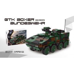 XINGBAO XB-06043 06043 XB06043 non  XE BỌC THÉP BOXER 1:30 tỷ lệ 1:30 bộ đồ chơi xếp lắp ráp ghép mô hình Military Army GTK BOXER BUNDESWEHR Quân Sự Bộ Đội 808 khối