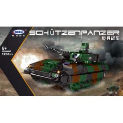 XINGBAO XB-06042 06042 XB06042 non  WEST ĐỨC WOLF BATTLE CAR 1:30 tỷ lệ 1:30 bộ đồ chơi xếp lắp ráp ghép mô hình Military Army SCHUTZENPANZER Quân Sự Bộ Đội 1238 khối