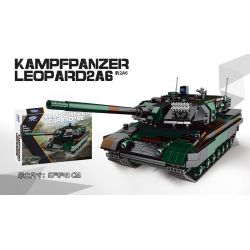 XINGBAO XB-06040 06040 XB06040 non  XE TĂNG CHIẾN ĐẤU CHÍNH CỦA ĐỨC LEOPARD 2A6 1:30 tỷ lệ 1:30 bộ đồ chơi xếp lắp ráp ghép mô hình Military Army KAMPFPANZER LEOPARD 2A6 Quân Sự Bộ Đội 1346 khối