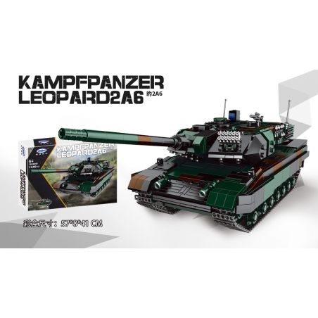 XINGBAO XB-06040 06040 XB06040 non  XE TĂNG CHIẾN ĐẤU CHÍNH CỦA ĐỨC LEOPARD 2A6 1:30 tỷ lệ 1:30 bộ đồ chơi xếp lắp ráp ghép mô hình Military Army KAMPFPANZER LEOPARD 2A6 Quân Sự Bộ Đội 1346 khối