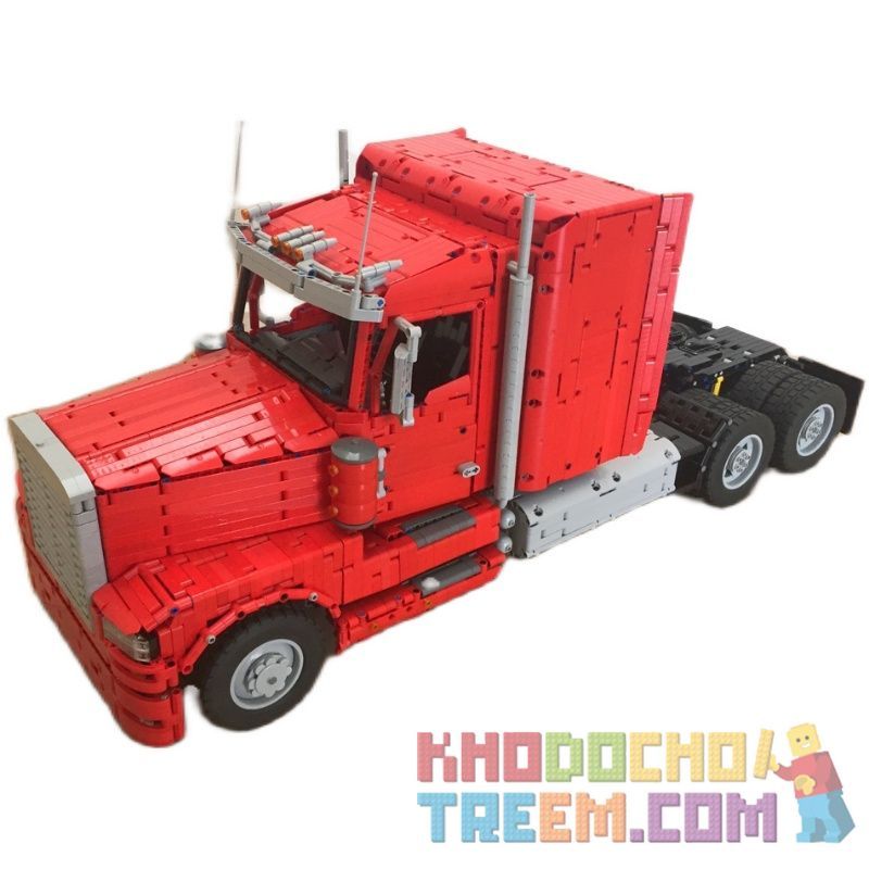 REBRICKABLE MOC-46978 46978 MOC46978 non  XE TẢI ĐIỆN bộ đồ chơi xếp lắp ráp ghép mô hình  US SEMI TRUCK Kỹ Thuật Công Nghệ Cao Mô Hình Phương Tiện 6050 khối