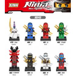 XINH X0143 0143 479 480 481 482 483 484 485 486 non  HÀNG TRĂM NGƯỜI 8 PHANTOM NINJA bộ đồ chơi xếp lắp ráp ghép mô hình The  Ninjago Movie NINJA GO Ninja Lốc Xoáy