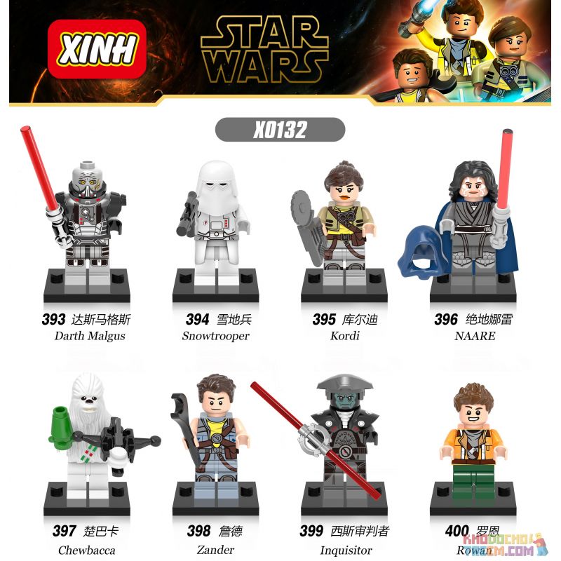 XINH X0132 0132 393 332 333 334 335 336 337 338 non  HÀNG TRĂM NGƯỜI 8 CHIẾN TRANH GIỮA CÁC VÌ SAO bộ đồ chơi xếp lắp ráp ghép mô hình Star Wars