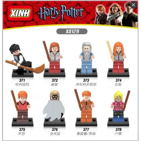 XINH X0129 0129 371 372 373 374 375 376 377 378 non  CON NGƯỜI 8 HARRY POTTER bộ đồ chơi xếp lắp ráp ghép mô hình Chú Bé Phù Thủy