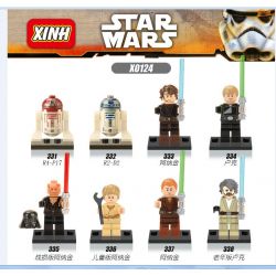 XINH X0124 0124 331 332 333 334 335 336 337 338 non  HÀNG TRĂM NGƯỜI 8 CHIẾN TRANH GIỮA CÁC VÌ SAO bộ đồ chơi xếp lắp ráp ghép mô hình Star Wars