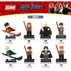 XINH X0121 0121 307 308 309 310 311 312 313 314 non  CON NGƯỜI 8 HARRY POTTER bộ đồ chơi xếp lắp ráp ghép mô hình Chú Bé Phù Thủy