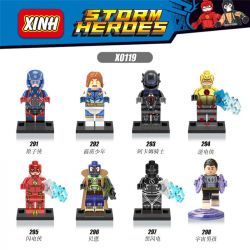 XINH X0119 0119 291 292 293 294 295 296 297 298 non  HÀNG TRĂM NGƯỜI 8 SIÊU ANH HÙNG bộ đồ chơi xếp lắp ráp ghép mô hình Dc Comics Super Heroes STORM HEROES Siêu Anh Hùng Dc